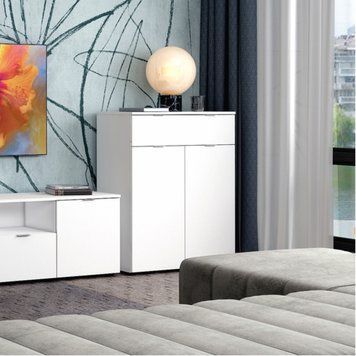Комод в гостиную Doros Рон 2 80х38х100 см Белый (DRS-011294) DRS-011294 фото