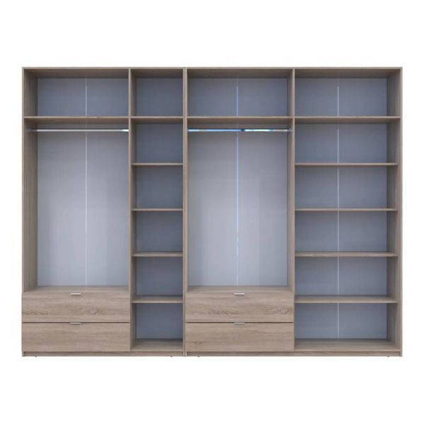 Шафа для одягу Doros Лукас Дуб сонома 3+4 ДСП 315х50х240 DRS-011709 (42005135) DRS-011709 фото