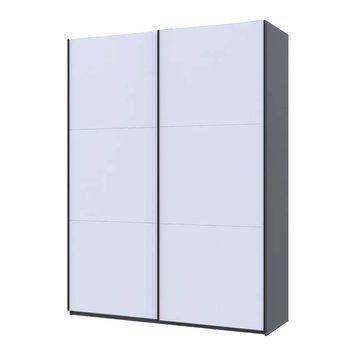 Шафа-купе Doros G-Caiser Графіт/Білий 2 ДСП / 3 частини 180х60х240 DRS-011729 (44900262) DRS-011729 фото