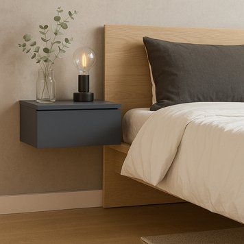 Прикроватная тумба Doros Левия Графит 1Ш 46х31х15 см DRS-011789 фото
