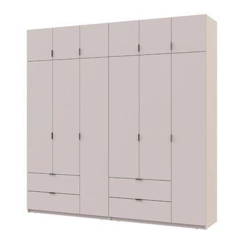 Шафа для одягу Doros Лукас Кашемір 3+3 ДСП 240х50х240 DRS-011713 (42005108) DRS-011713 фото