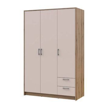 Шафа для одягу Doros Ронді Дуб Артизан/Кашемір 3ДСП 121х52х195 DRS-011661 (80737815) DRS-011661 фото
