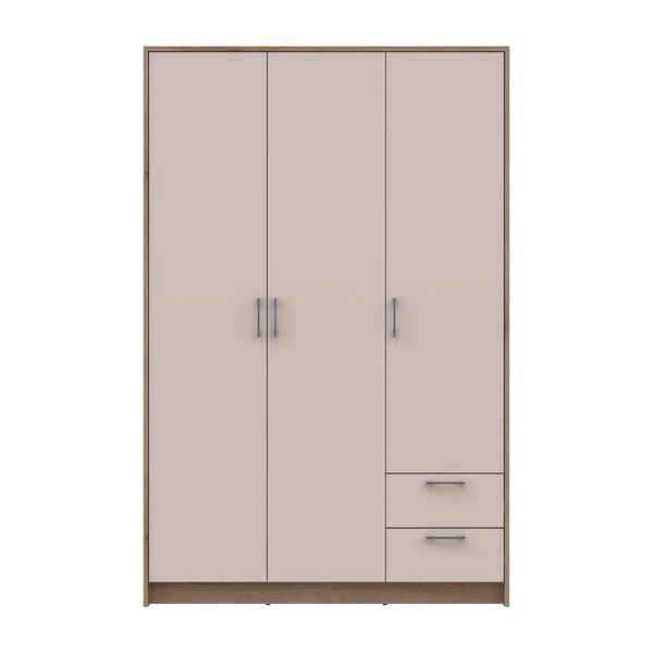 Шкаф для одежды Doros Ронди Дуб Артизан/Кашемир 3ДСП 121х52х195 DRS-011661 (80737815) DRS-011661 фото