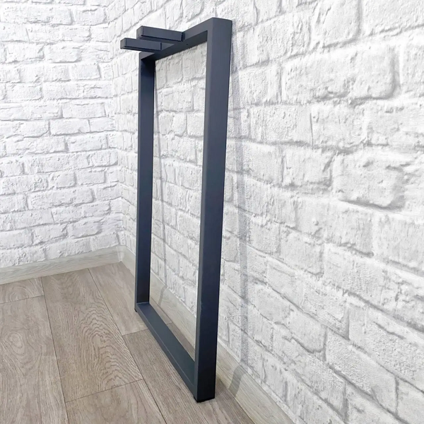 Опора металлическая для стола "Симпл"/ Ножка ЛОФТ Simple / Черный Н-735х500, пр 40х20 2417853905 фото