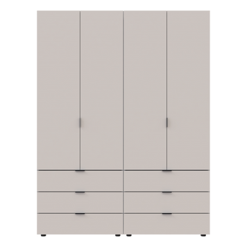 Комплект шаф для одягу Doros Гелар (2 шт.) 155х49,5х203,4 см Кашемір (DRS-011238) DRS-011238 фото