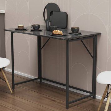 Стол раскладной Морис Ferrum-decor 750x1000x600 Черный металл ДСП Сосна Кембра 16 мм (FRD-104671) FRD-104671 фото