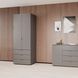 Шафа розпашна для одягу Doros Гелар 77,5х49,5х203,4 см Графіт (DRS-011107) DRS-011107 фото 1