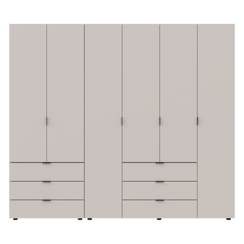 Комплект шаф для одягу Doros Гелар (2 шт.) 232,5х49,5х203,4 см Кашемір (DRS-011240) DRS-011240 фото