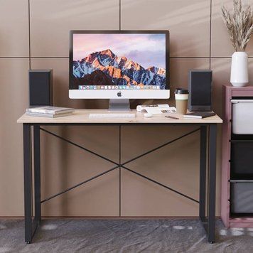 Стол письменный Дейв Ferrum-decor 750x1000x600 Черный металл ДСП Дуб Сан-Марино 32 мм (FRD-106470) FRD-106470 фото