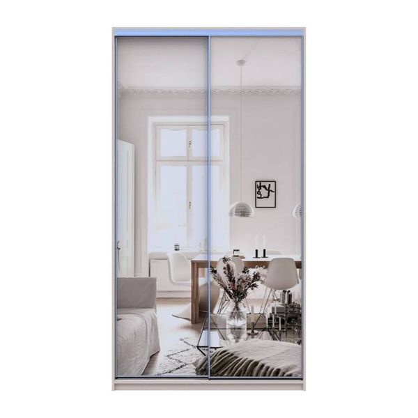 Шкаф-купе Doros Сити Лайт Кашемир 2 зеркала 120х60х225 (80736341) DRS-011796 фото