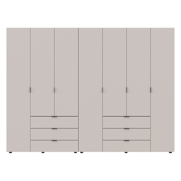 Комплект шаф для одягу Doros Гелар (2 шт.) 271,2х49,5х203,4 см Кашемір (DRS-011242) DRS-011242 фото