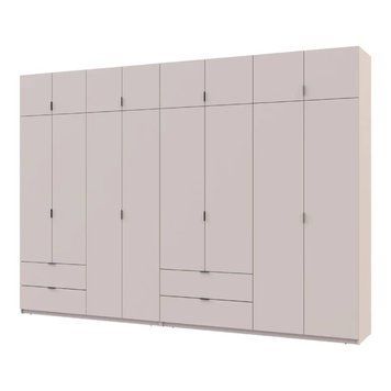 Шафа для одягу Doros Лукас Кашемір 4+4 ДСП 340х50х240 DRS-011721 (42005140) DRS-011721 фото