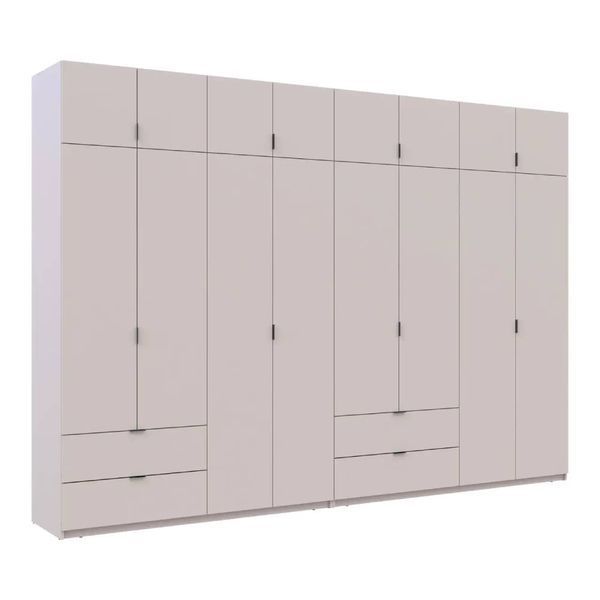 Шафа для одягу Doros Лукас Кашемір 4+4 ДСП 340х50х240 DRS-011721 (42005140) DRS-011721 фото