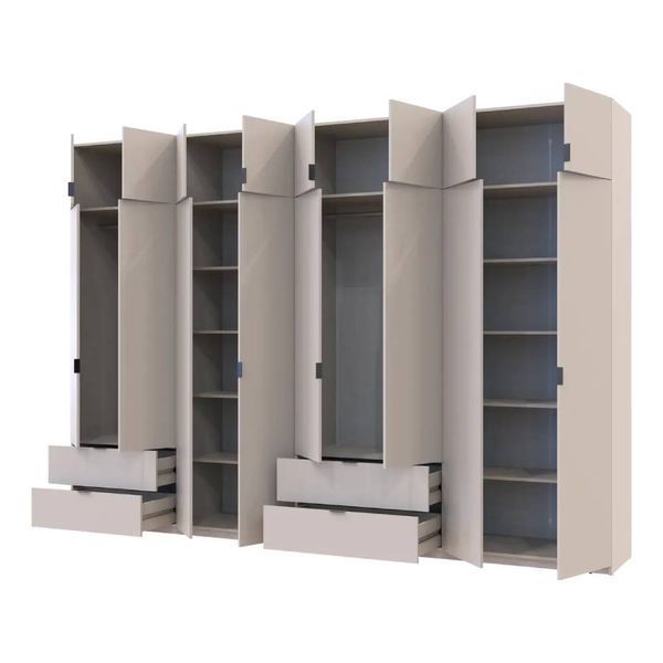Шафа для одягу Doros Лукас Кашемір 4+4 ДСП 340х50х240 DRS-011721 (42005140) DRS-011721 фото