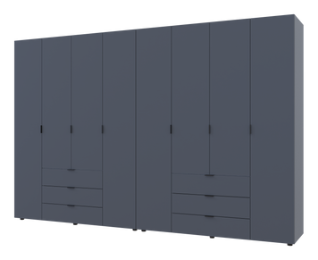 Комплект шаф для одягу Doros Гелар (2 шт.) 310х49,5х203,4 см Графіт (DRS-011122) DRS-011122 фото