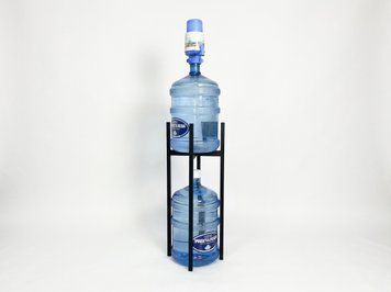 Подставка металлическая (стойка) под бутыль с водой "Аква лайт" /Подставка для воды Loft" 19 лт Чёрный 320х320 мм, в.750 мм ПВ4002 фото