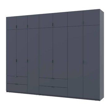 Шафа для одягу Doros Лукас Графіт 3+4 ДСП 300х50х240 DRS-011698 (42005133) DRS-011698 фото