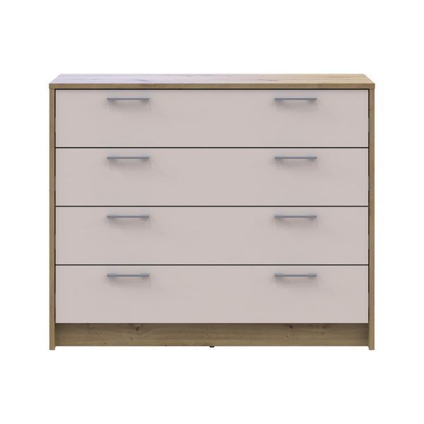 Комод Doros Ронді Дуб Артизан/Кашемір 4 ящики 100х40х82 DRS-011782 (41516187) DRS-011782 фото