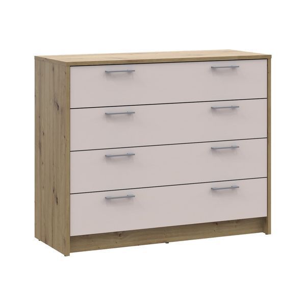 Комод Doros Ронді Дуб Артизан/Кашемір 4 ящики 100х40х82 DRS-011782 (41516187) DRS-011782 фото