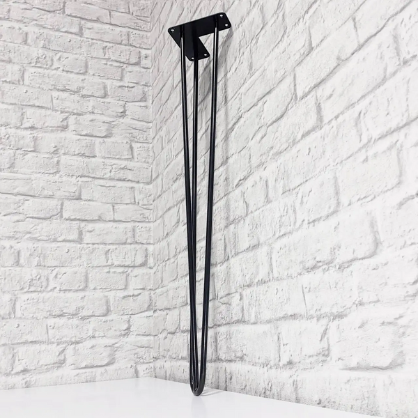 Ножка шпилька "Hairpin Legs" тройная/ опора для стола ЛОФТ/ Черный (труба Д-10*1,2) / Н=710 мм НШ1004.71 фото