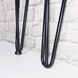 Ножка шпилька "Hairpin Legs" тройная/ опора для стола ЛОФТ/ Черный (труба Д-10*1,2) / Н=710 мм НШ1004.71 фото 2