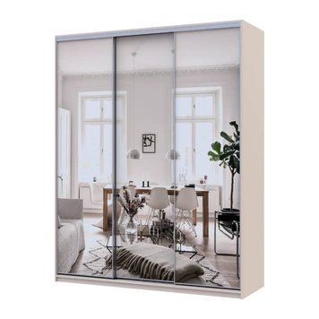 Шафа-купе Doros Сіті Лайт Кашемір 3 дзеркала 180х60х225 (80736374) DRS-011806 фото