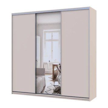 Шафа-купе Doros Сіті Лайт Кашемір 2 ДСП/1 зеркало 225х60х225 (80736383) DRS-011809 фото