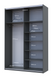 Шкаф-купе двухдверный Doros G-Caiser 160х60х240 см Графит (DRS-011035) DRS-011035 фото 5