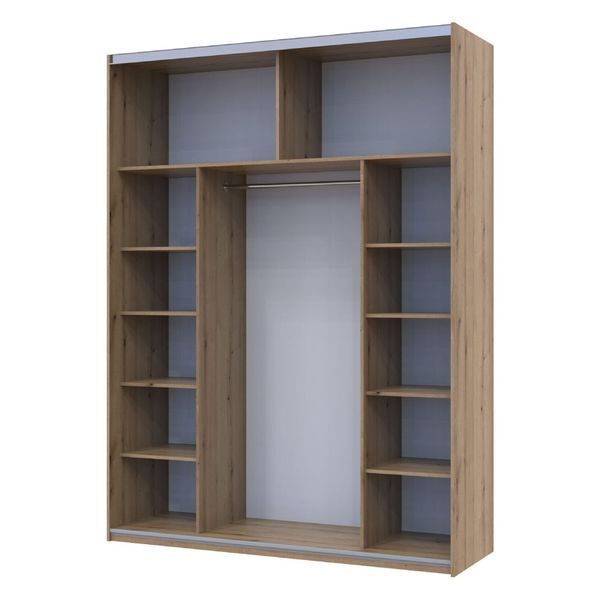 Шкаф купе Doros G-Caiser Дуб Эвок 2 Зеркала / 3 части 180х60х240 (DRS-011575) DRS-011615 фото