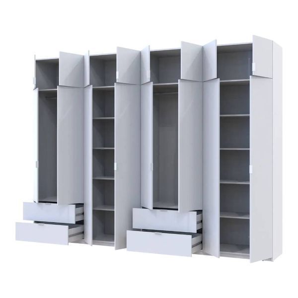 Шкаф для одежды Doros Лукас Белый 4+4 ДСП 320х50х240 DRS-011690 (42005126) DRS-011690 фото