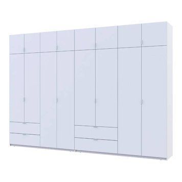 Шафа для одягу Doros Лукас Біла 4+4 ДСП 340х50х240 DRS-011691 (42005138) DRS-011691 фото