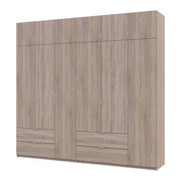 Шафа для одягу Doros Лукас Дуб сонома 3+3 ДСП 255х50х240 DRS-011704 (42005111) DRS-011704 фото